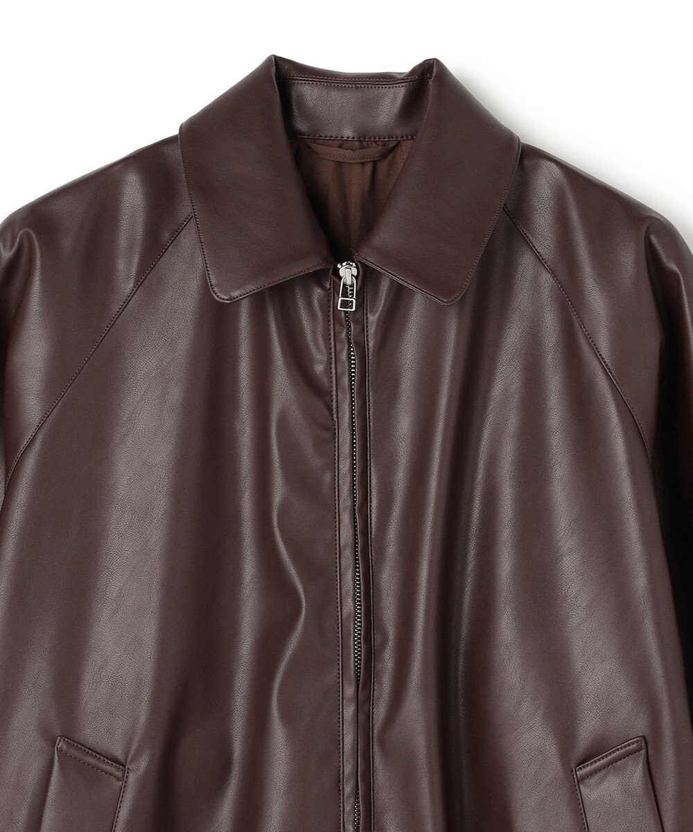 UNFILO MENS アラエルレザーライク ブルゾン 