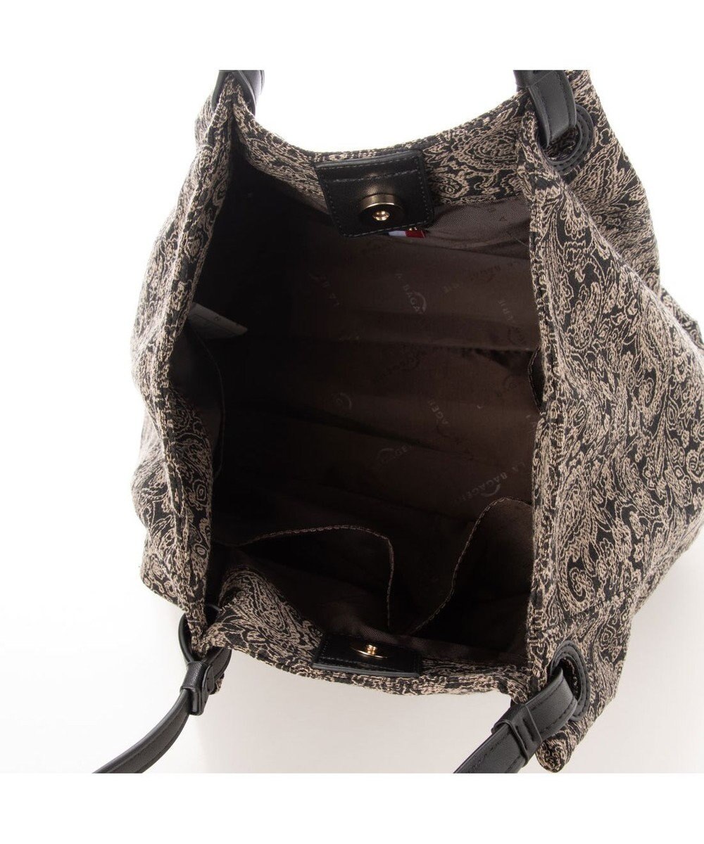 LA BAGAGERIE 【DEVEAUX】ペイズリーナチュラルミニトート 