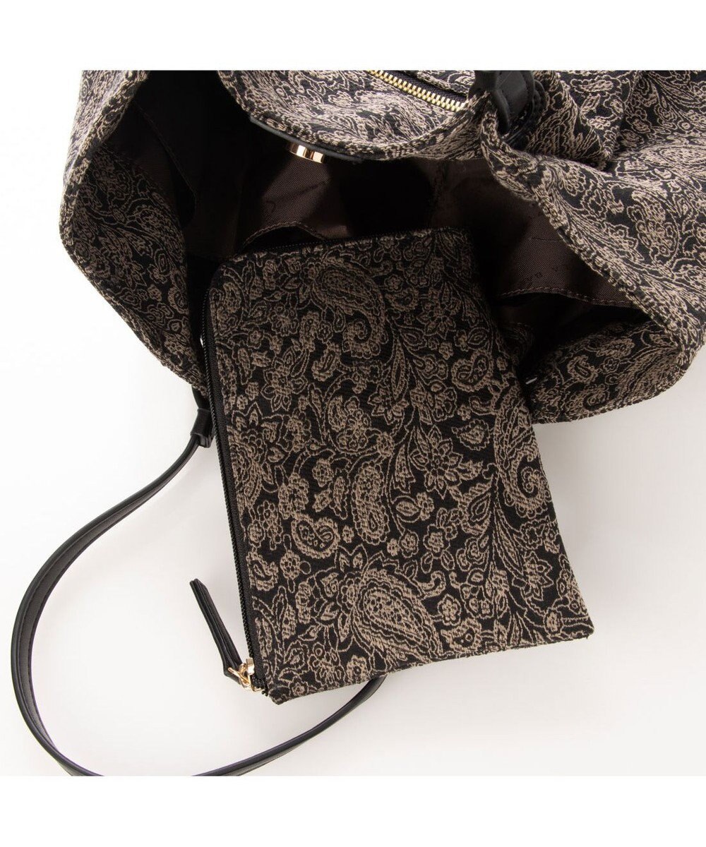 LA BAGAGERIE 【DEVEAUX】ペイズリーナチュラルミニトート 