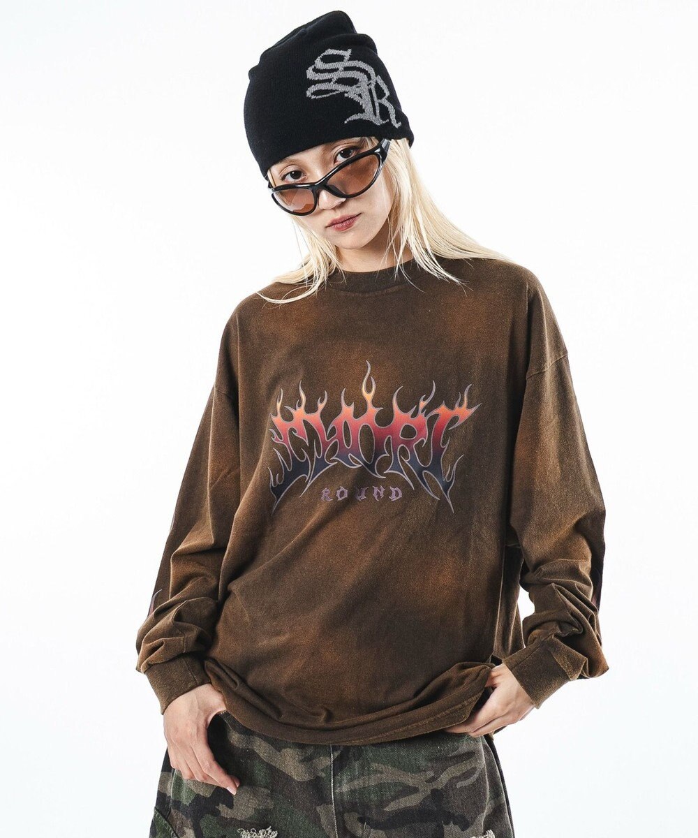 WEGO 【ユニセックス着用ITEM】フレイムグラフィックBIGT（LS） 