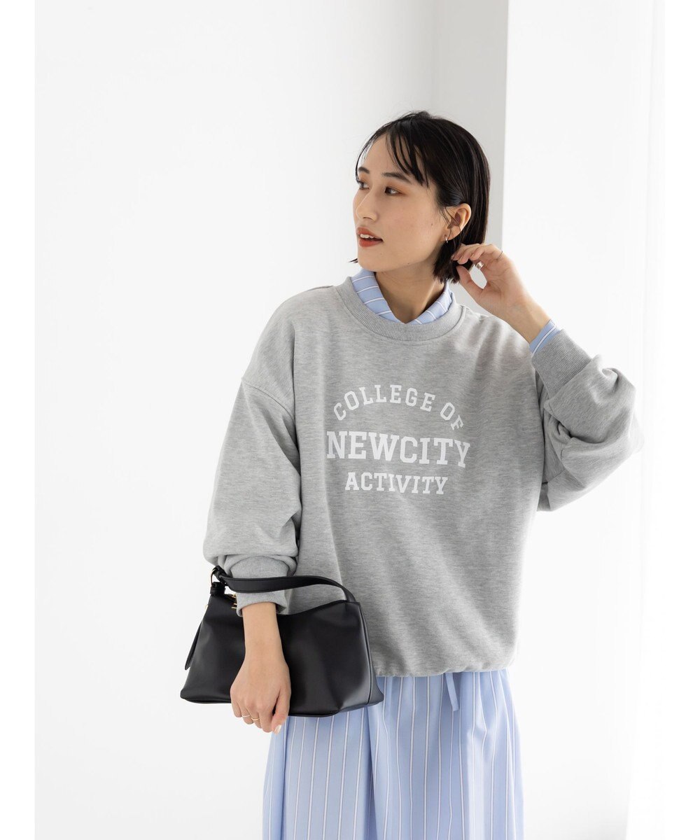 Te chichi 裏毛ロゴプルオーバー 