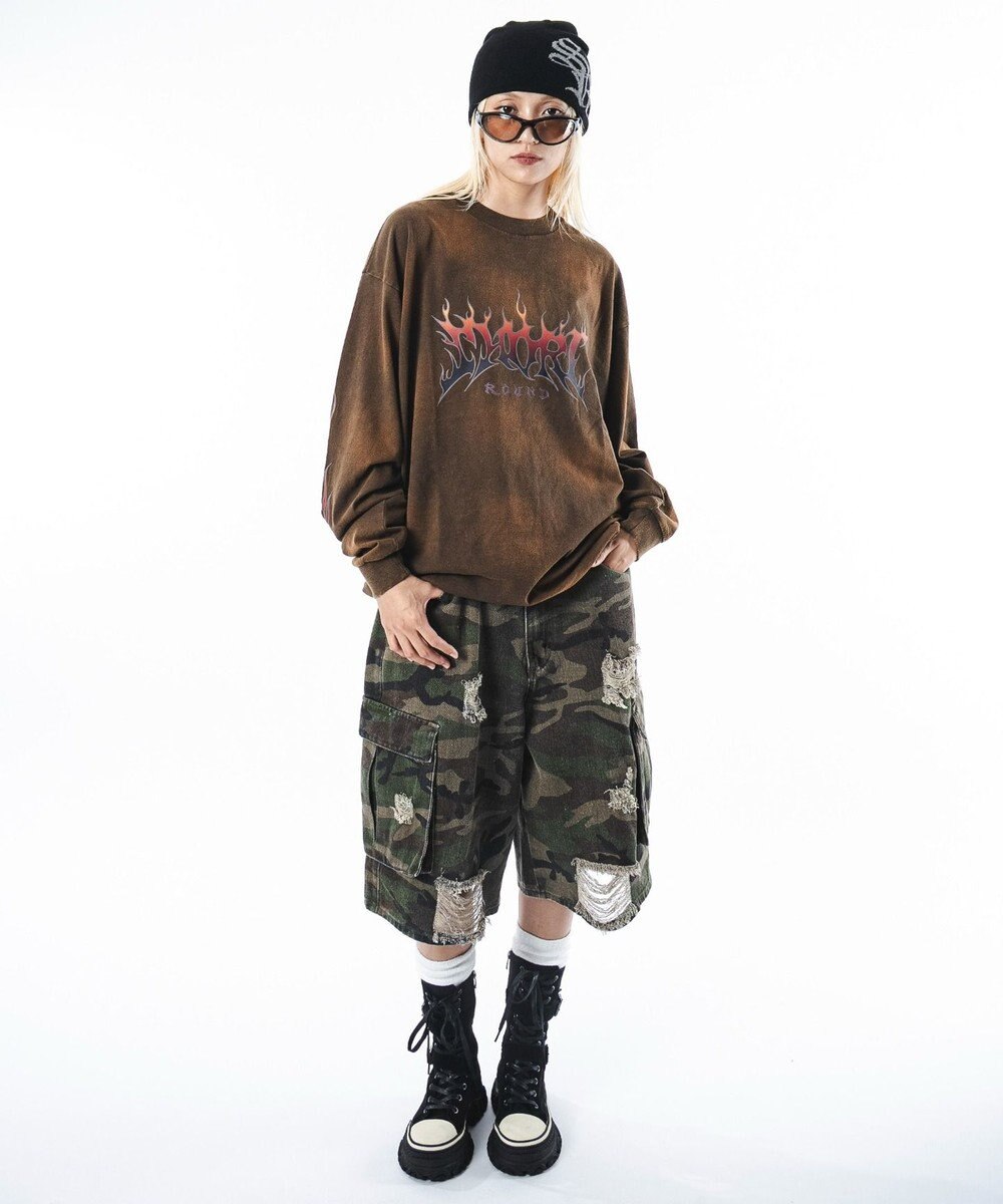 WEGO 【ユニセックス着用ITEM】フレイムグラフィックBIGT（LS） 