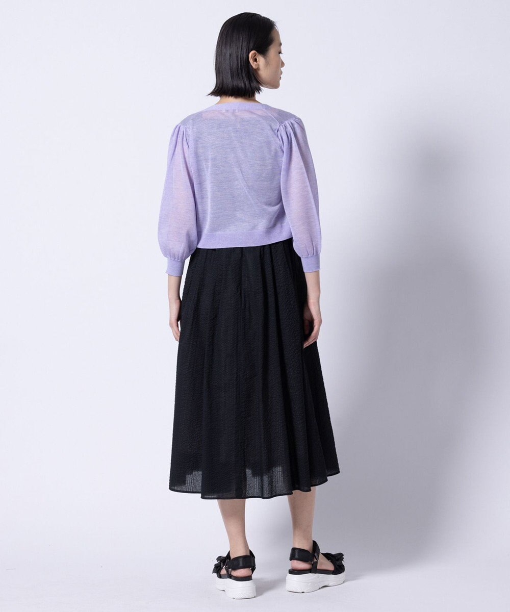 TOCCA 【美人百花掲載】SHEER BUBBLE KNIT ニットカーディガン 