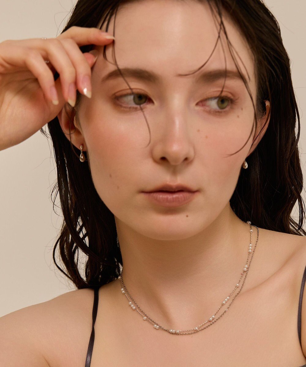 Phoebe 〈金属アレルギー対応〉スイングドロップピアス　シルバー/ニッケルフリー 