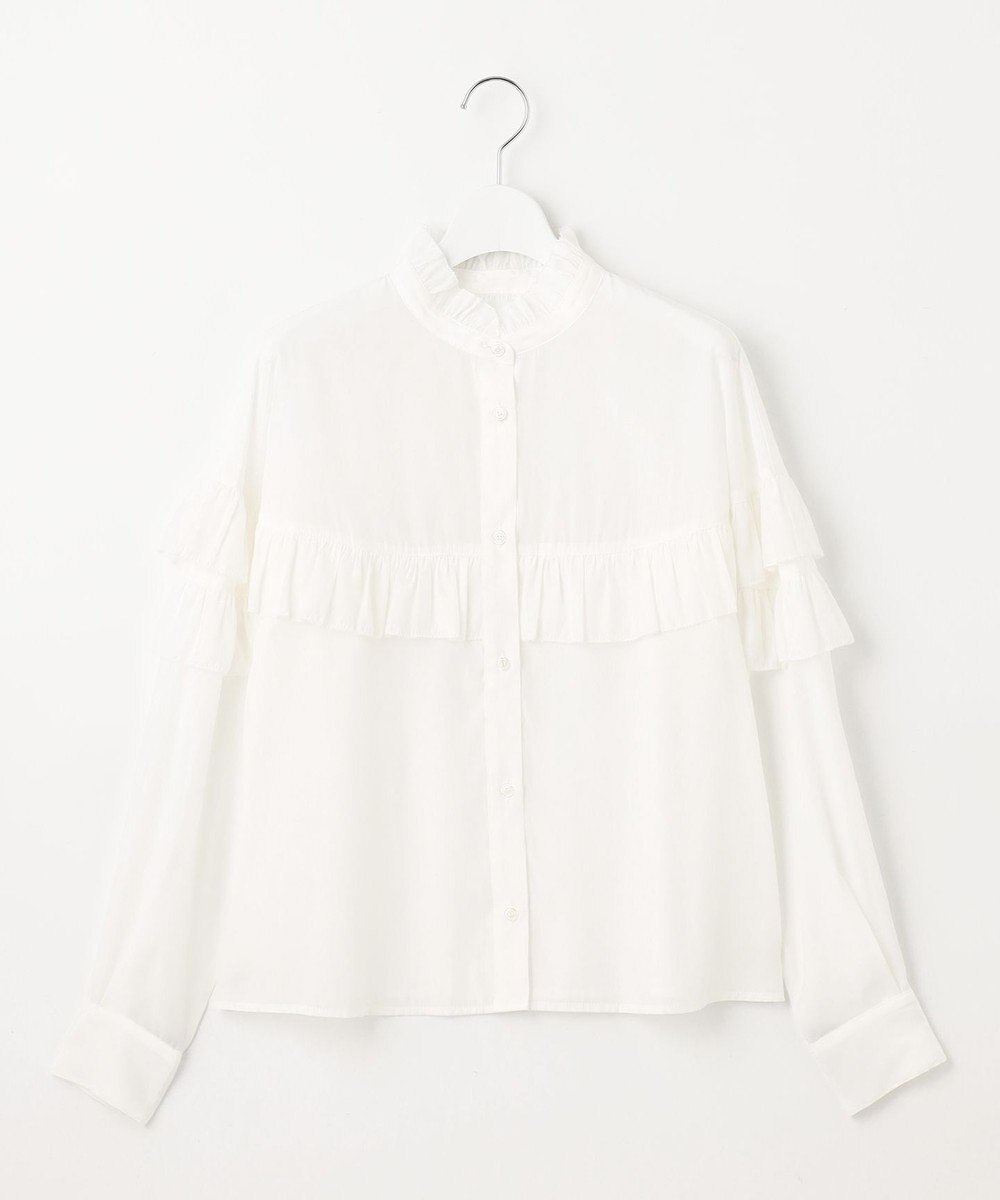 Feroux 【洗える】フリル ブラウス 