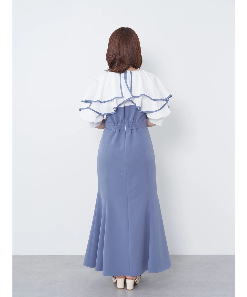 earth music&ecology パイピング衿付きドッキングワンピース 