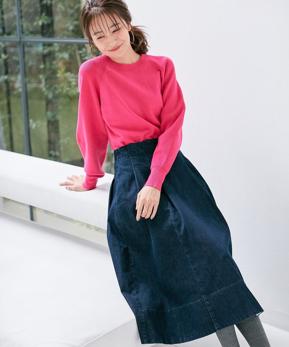 組曲 【選べる8色展開・春まで使える！】バックレースカラー ニット 