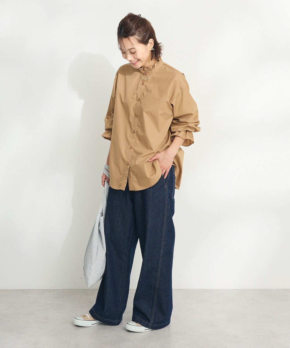 CRAFT STANDARD BOUTIQUE スタンドフリルブラウス 