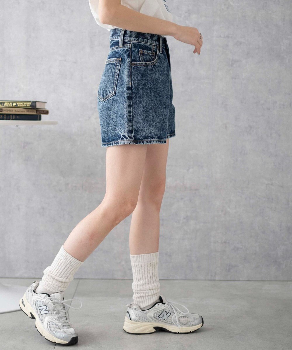 WEGO 台形デニムショートパンツ 