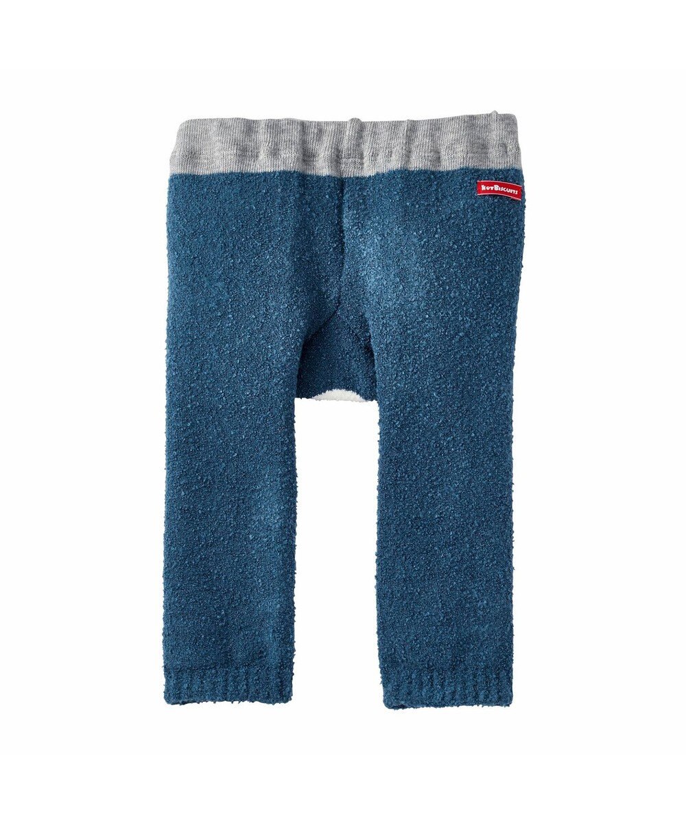 MIKI HOUSE HOT BISCUITS 【70-100cm】 シュクリーム素材 顔ドン あったかベビースパッツ 