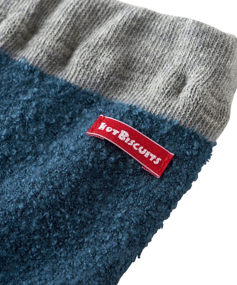 MIKI HOUSE HOT BISCUITS 【70-100cm】 シュクリーム素材 顔ドン あったかベビースパッツ 