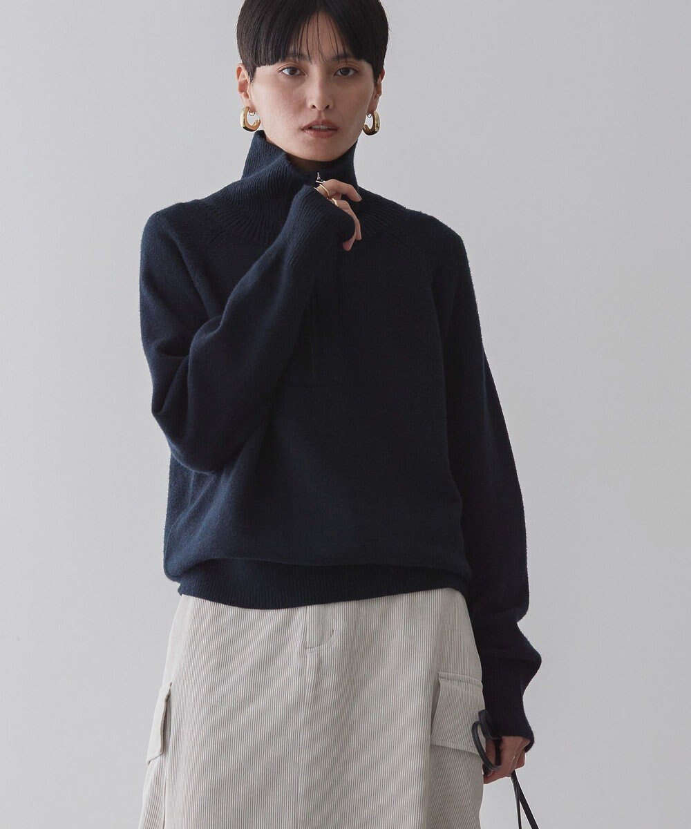 AMERICAN HOLIC バイパチハーフＺＩＰニットプルオーバー 