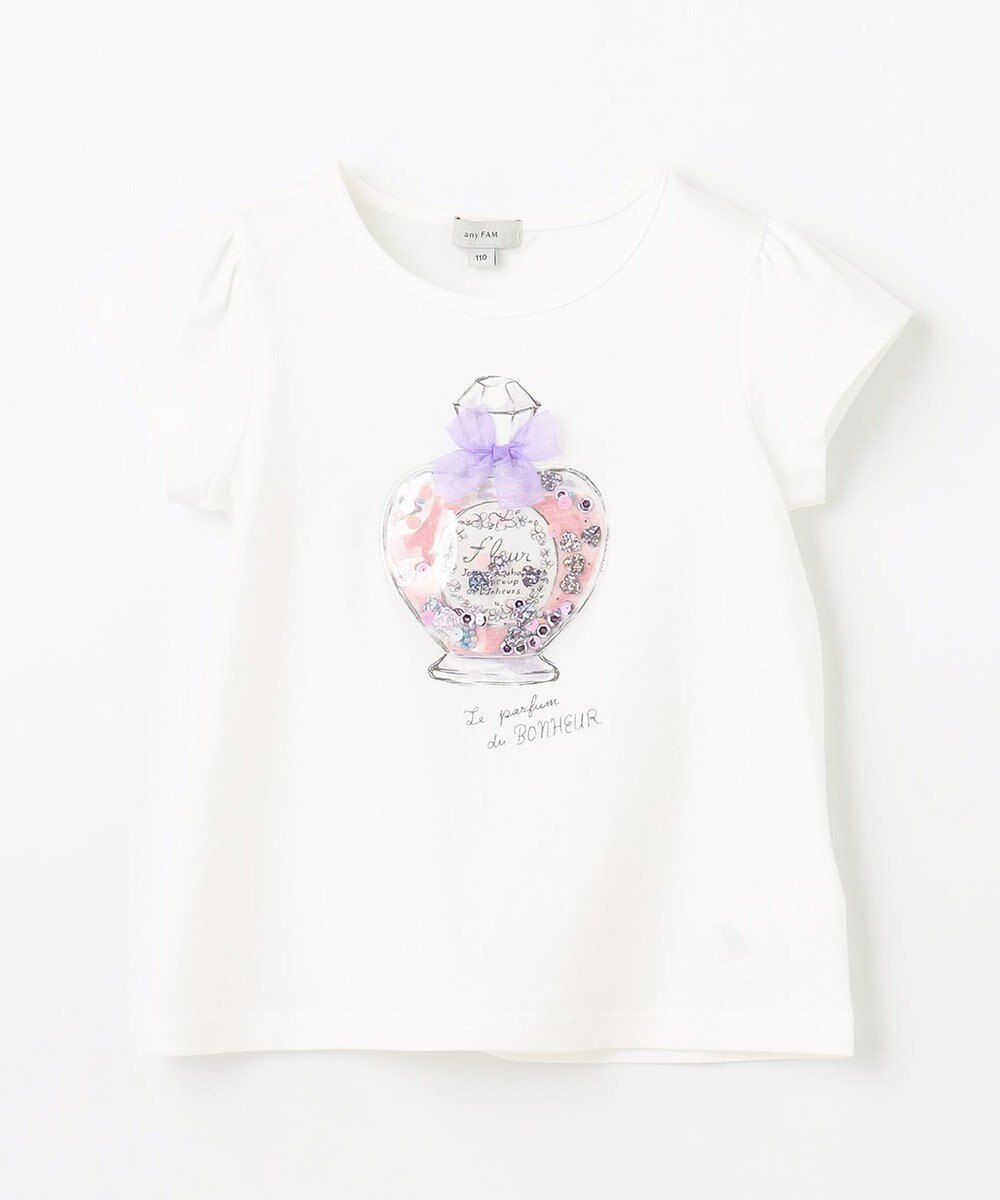 ANY KIDS シャラシャラビーズ Ｔシャツ 
