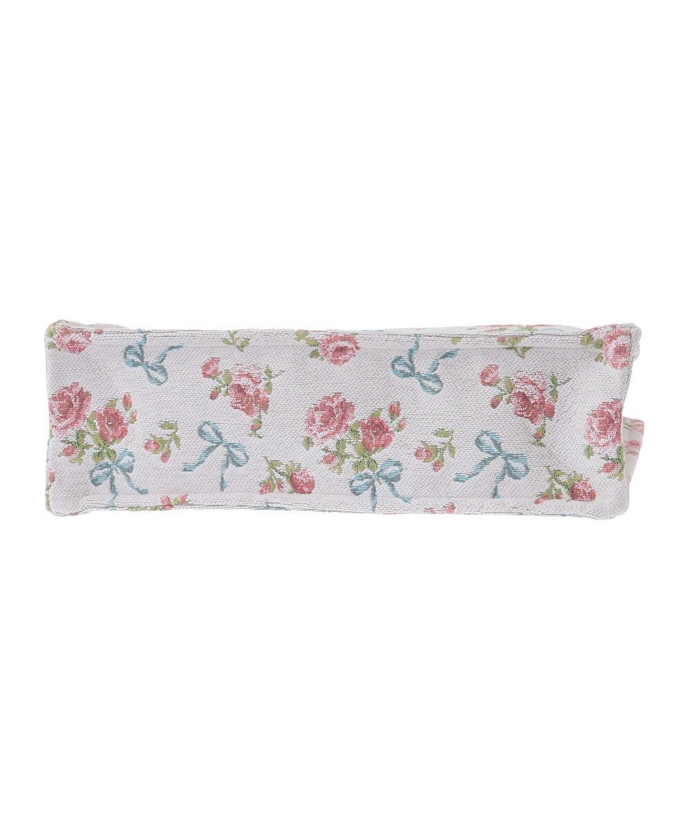 Maison de FLEUR ローズリボン柄ゴブランスクエアトートMバッグ 