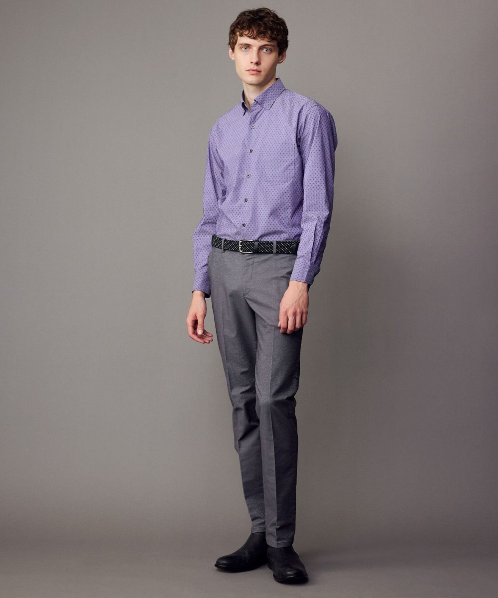 JOSEPH ABBOUD 【ストレッチ・洗える】ストレッチ プリント シャツ 