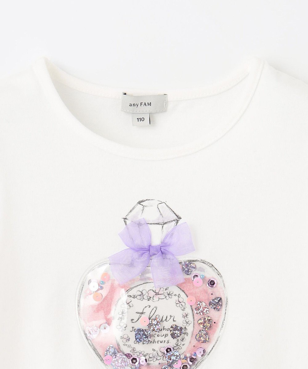 ANY KIDS シャラシャラビーズ Ｔシャツ 