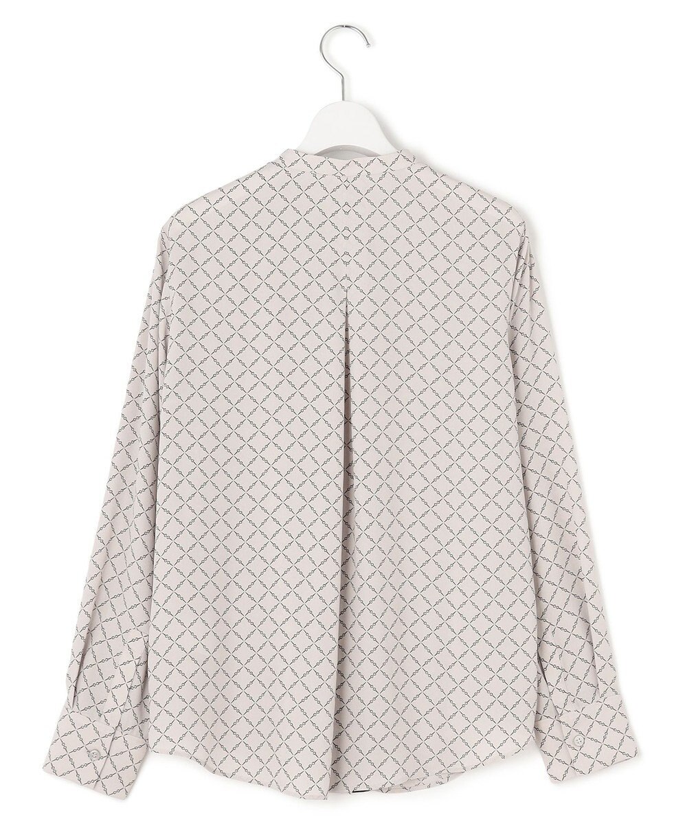 ICB L 【新色追加・WEB限定カラーあり・接触冷感・UVケア・速乾・洗える】BackSatinAmunzen バンドカラーブラウス 