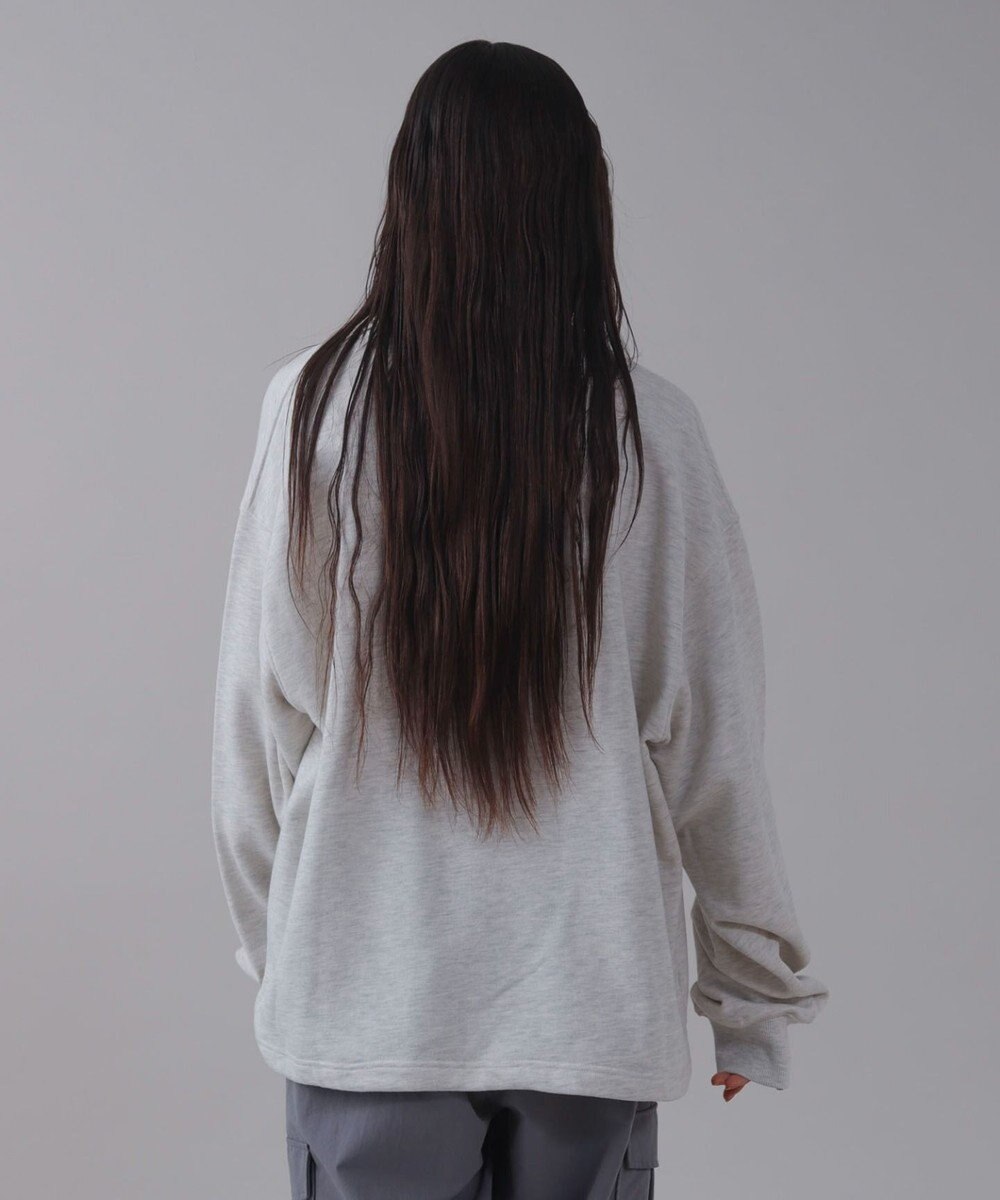 WEGO 【ユニセックス着用ITEM】ショートドロストワンポイント刺繍プルオーバー 