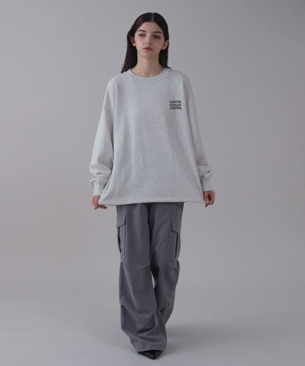 WEGO 【ユニセックス着用ITEM】ショートドロストワンポイント刺繍プルオーバー 