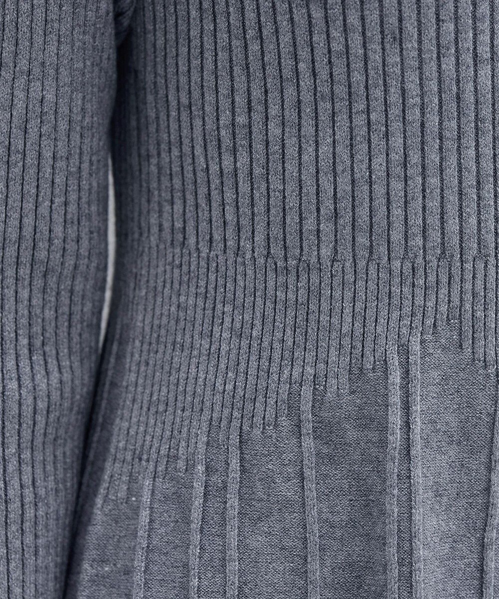 Tiaclasse 【洗える】1着でオシャレ感が出せるニットプリーツワンピース 