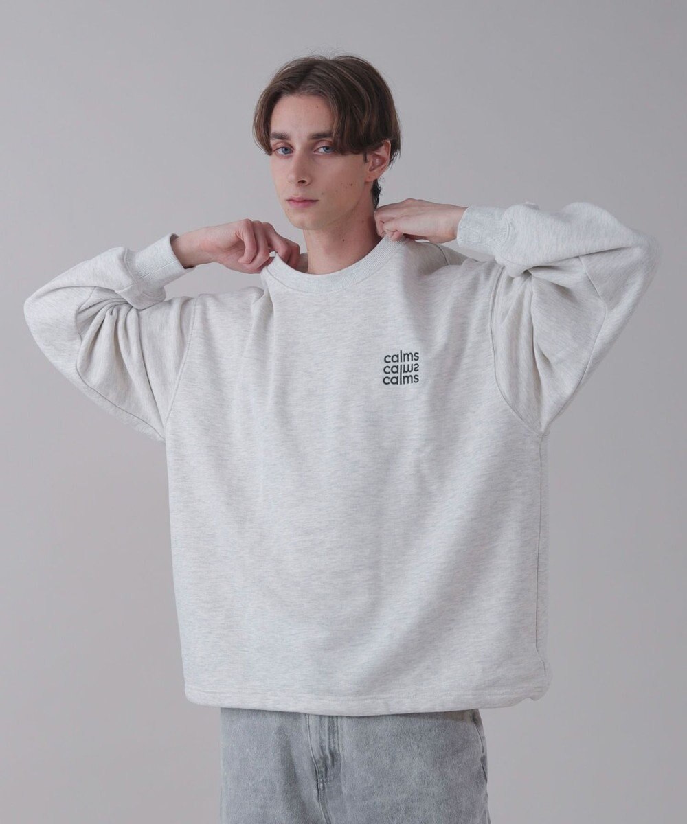 WEGO 【ユニセックス着用ITEM】ショートドロストワンポイント刺繍プルオーバー 