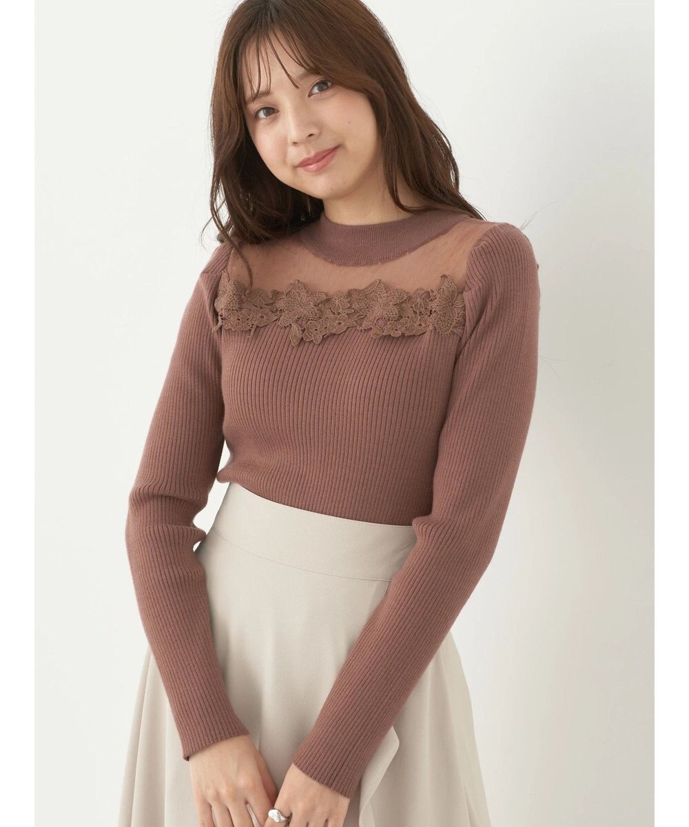 earth music&ecology シアードッキングニットプルオーバー 