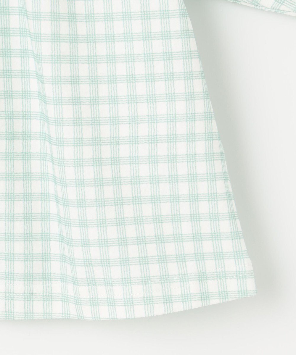 組曲 KIDS 【80-100㎝】シャーリングチェック トップス 