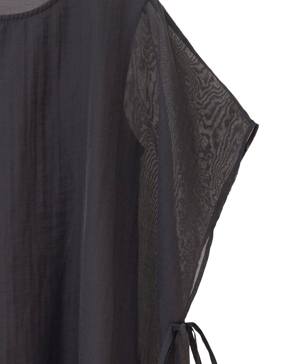 YECCA VECCA サイドリボンシアーレイヤードプルオーバー 