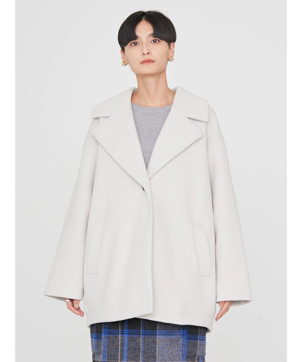 AMERICAN HOLIC 中空ＦＩＢＥＲコクーンミディコート 