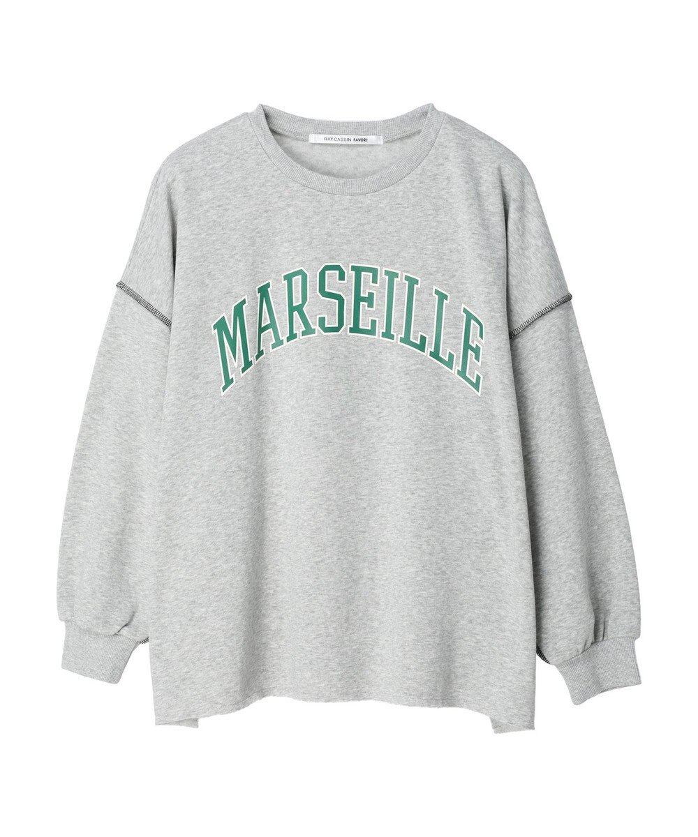 Green Parks ・ＲＡＹ　ＣＡＳＳＩＮ　ロゴｐｔカラーステッチスウェット 