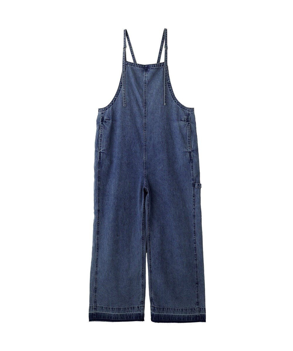 YECCA VECCA 綿麻デニムサロペット 