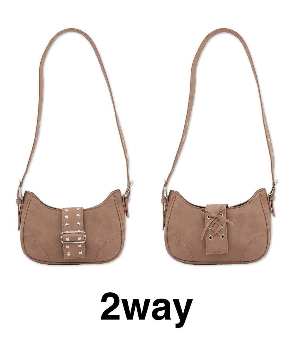 WEGO マルチWAYハーフムーンベルトバッグ 