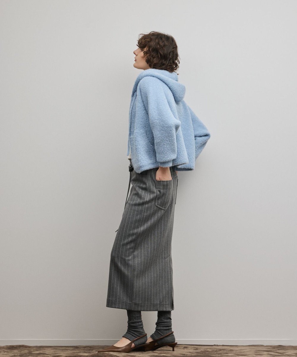 GRACE CONTINENTAL フェザーニットパーカー 