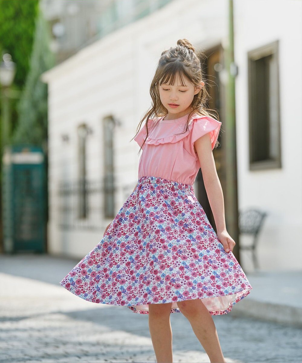 組曲 KIDS 【110-140㎝】サマーフラワー ワンピース 