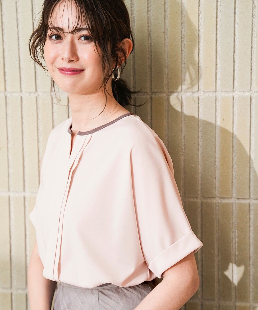 ANY SIS ジョーゼットフロントタック プルオーバー 