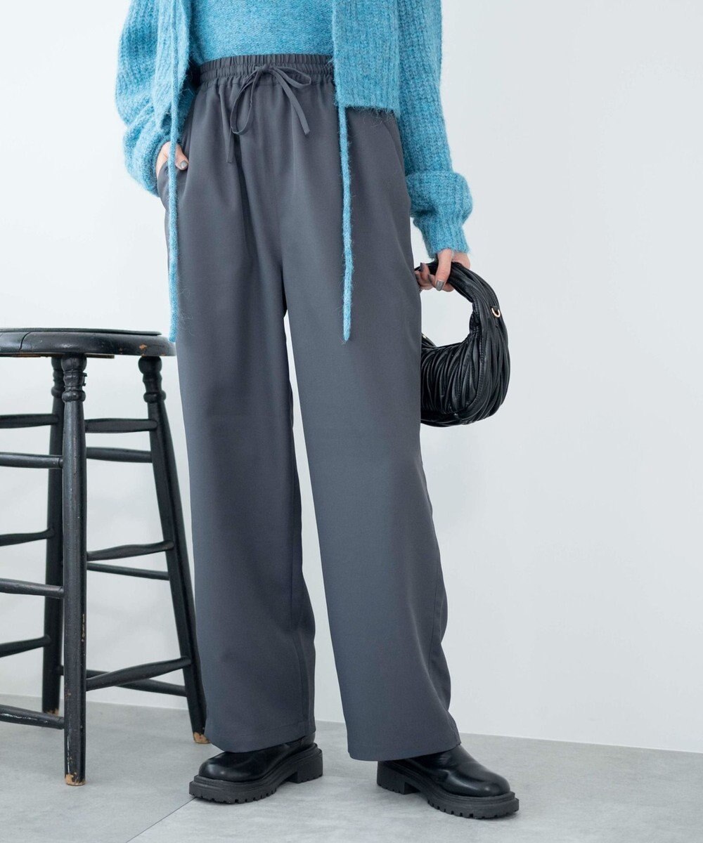 WEGO 【ウエストゴム/手洗い可】カラーイージーパンツ 