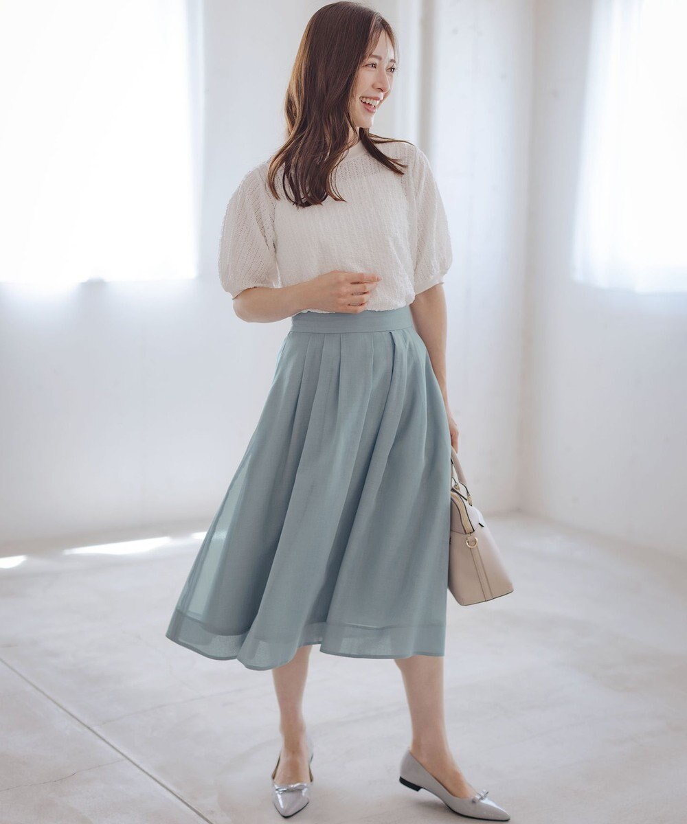 組曲 カラーボイル フレアスカート 