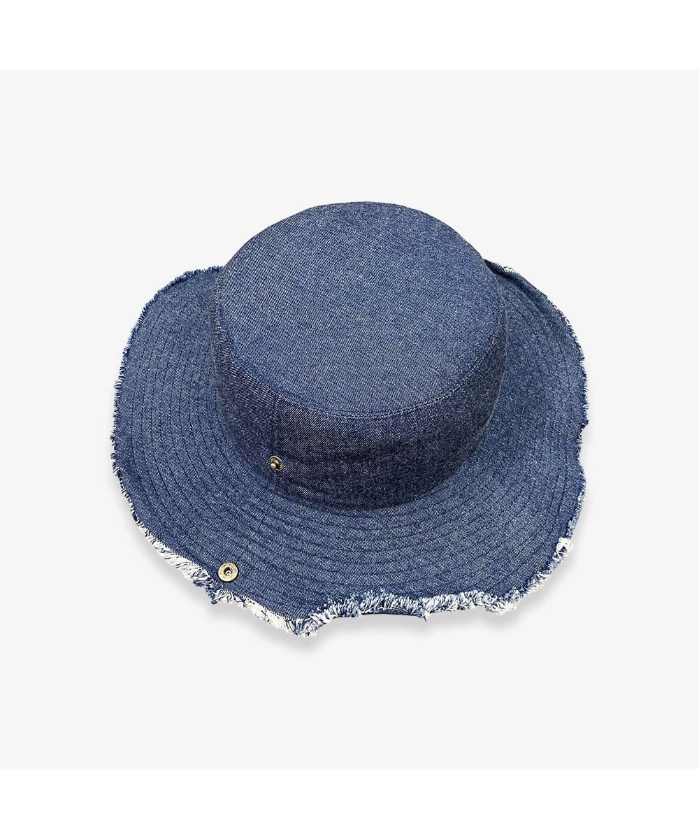 林八百吉商店 un chapeau  デニムフリンジハット 
