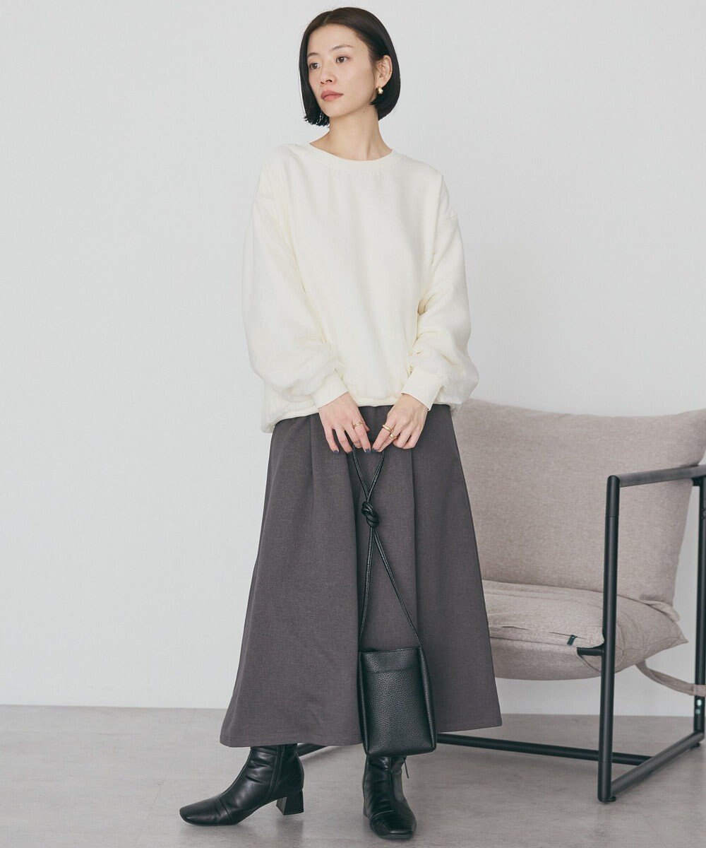 AMERICAN HOLIC 【選べる丈】ギャザーウールライクスカーチョ 