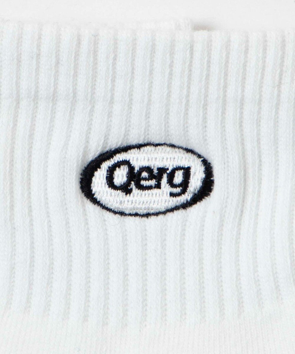 WEGO デザインロゴ刺繍アンクル底パイルソックス 