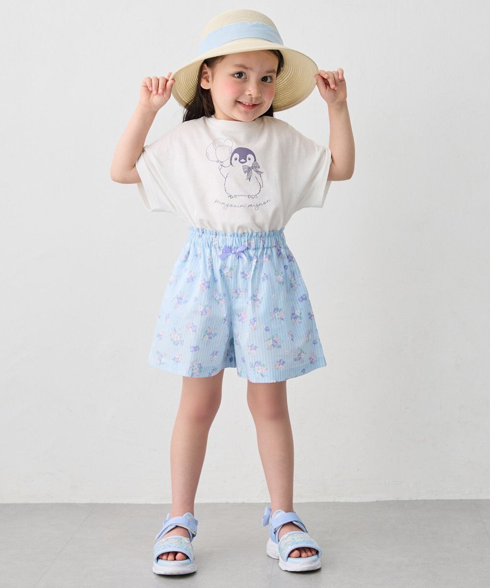 ANY KIDS 【綿100%/接触冷感】ひんやり オーバーサイズ アニマルTシャツ 