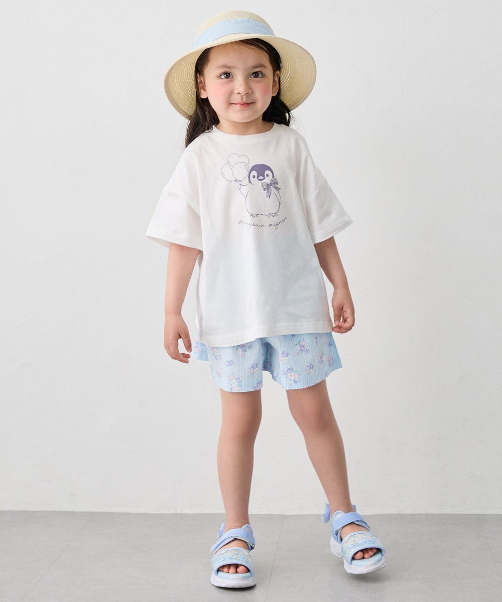 ANY KIDS 【綿100%/接触冷感】ひんやり オーバーサイズ アニマルTシャツ 