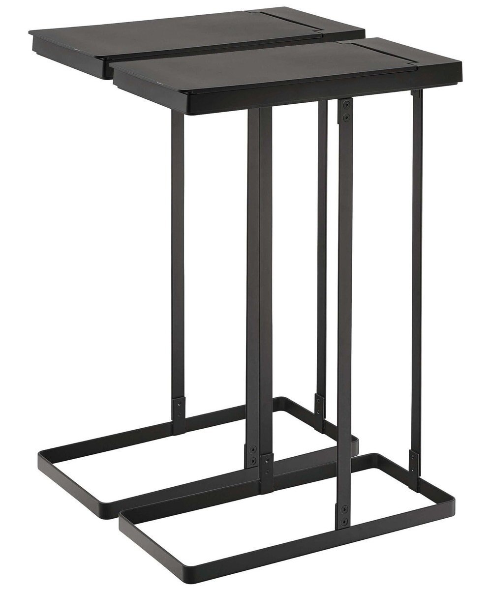 tower スリム蓋付き分別ゴミ袋ホルダー タワー 45L 2個組 ブラック 