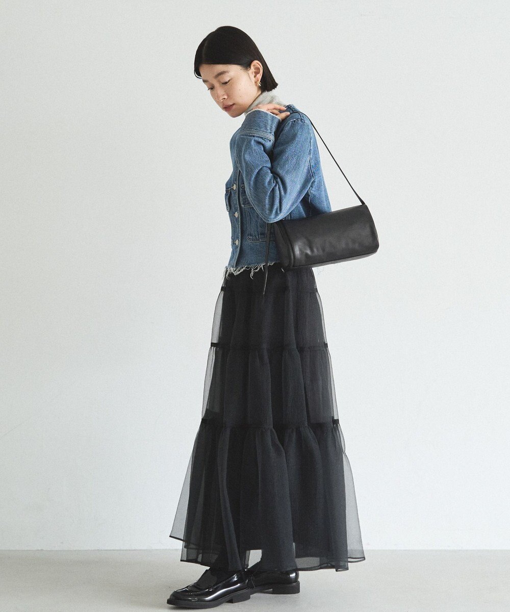 russet ソフトレザーロールショルダーバッグ(CE-1661) 