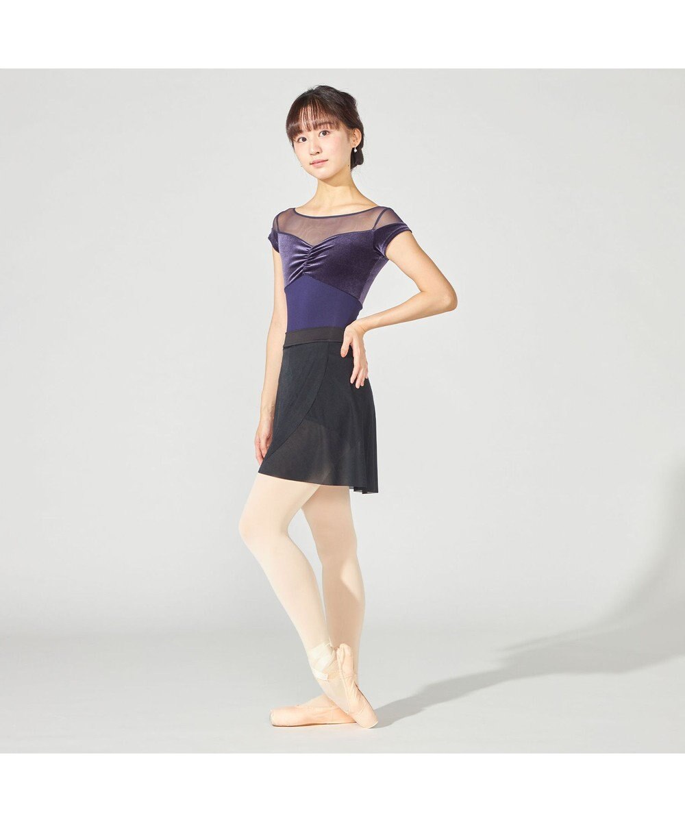 Chacott ハーフスリーブレオタード 