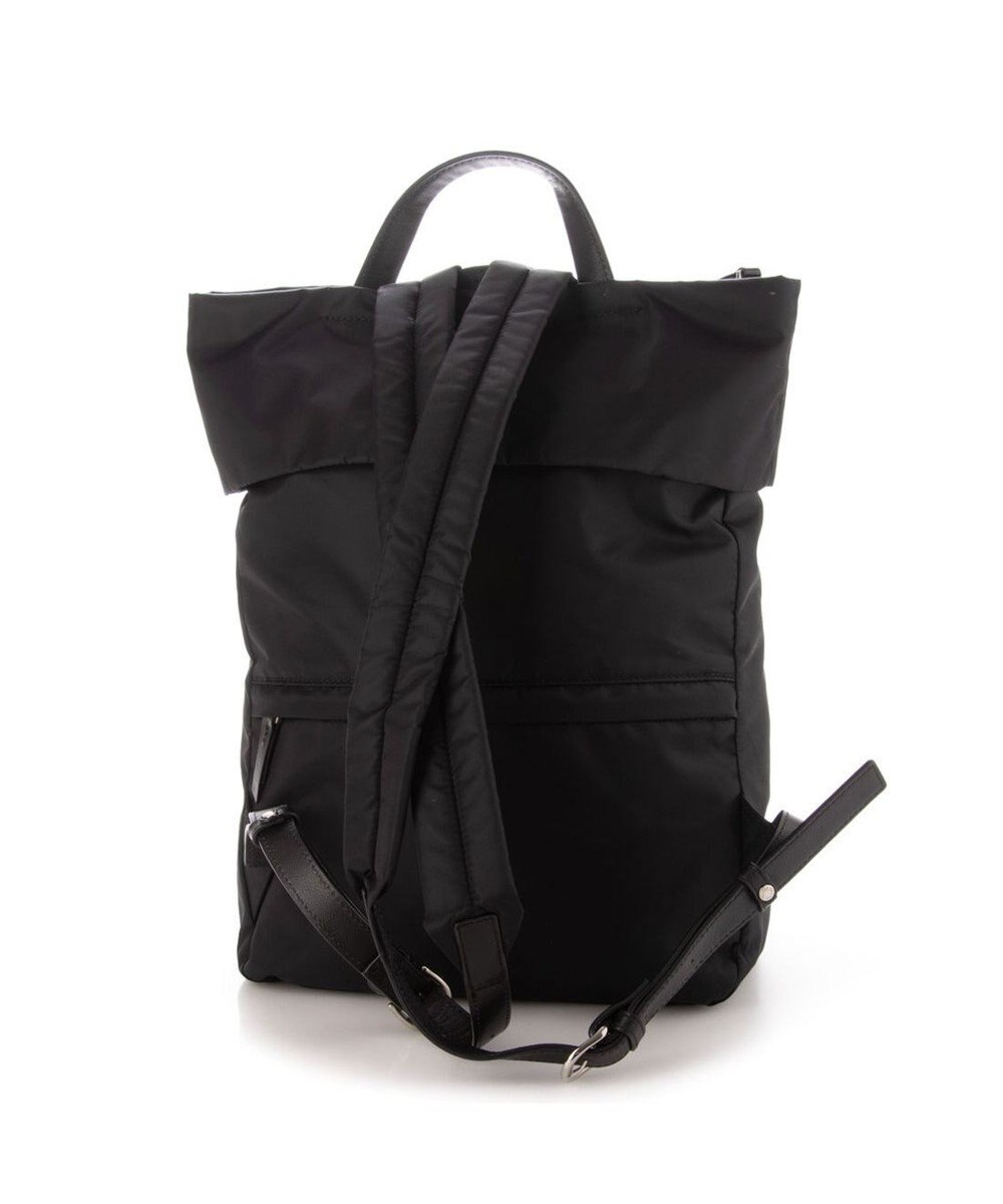 Y'SACCS リサイクルナイロン×カウレザー ラップリュック 