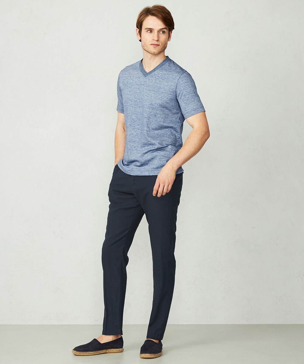 JOSEPH ABBOUD 【キングサイズ】リヨセルリネンシャンブレー パンツ 