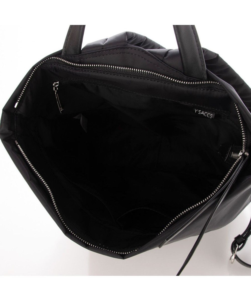 Y'SACCS リサイクルナイロン×カウレザー ラップリュック 