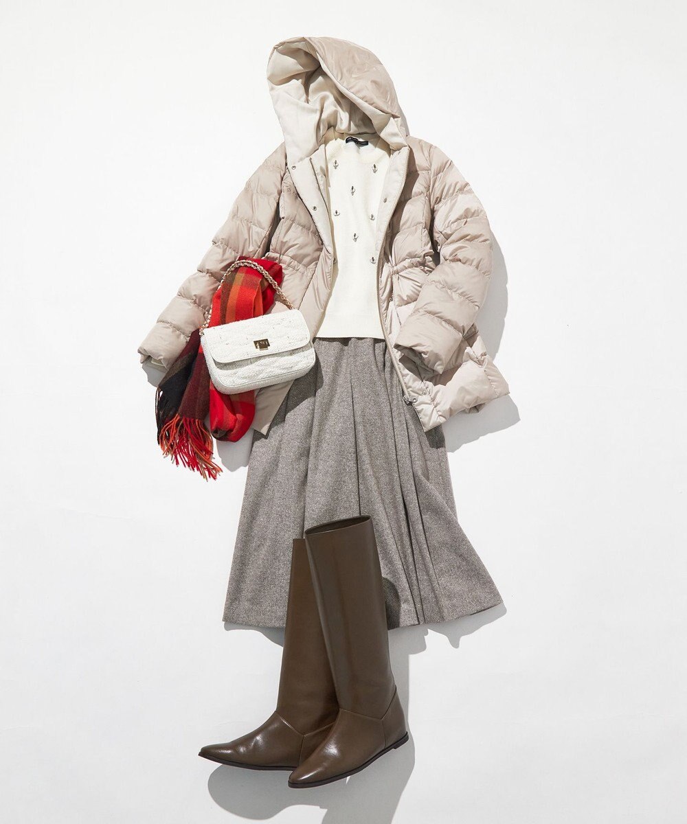 23区 カシミヤ チェック マフラー 