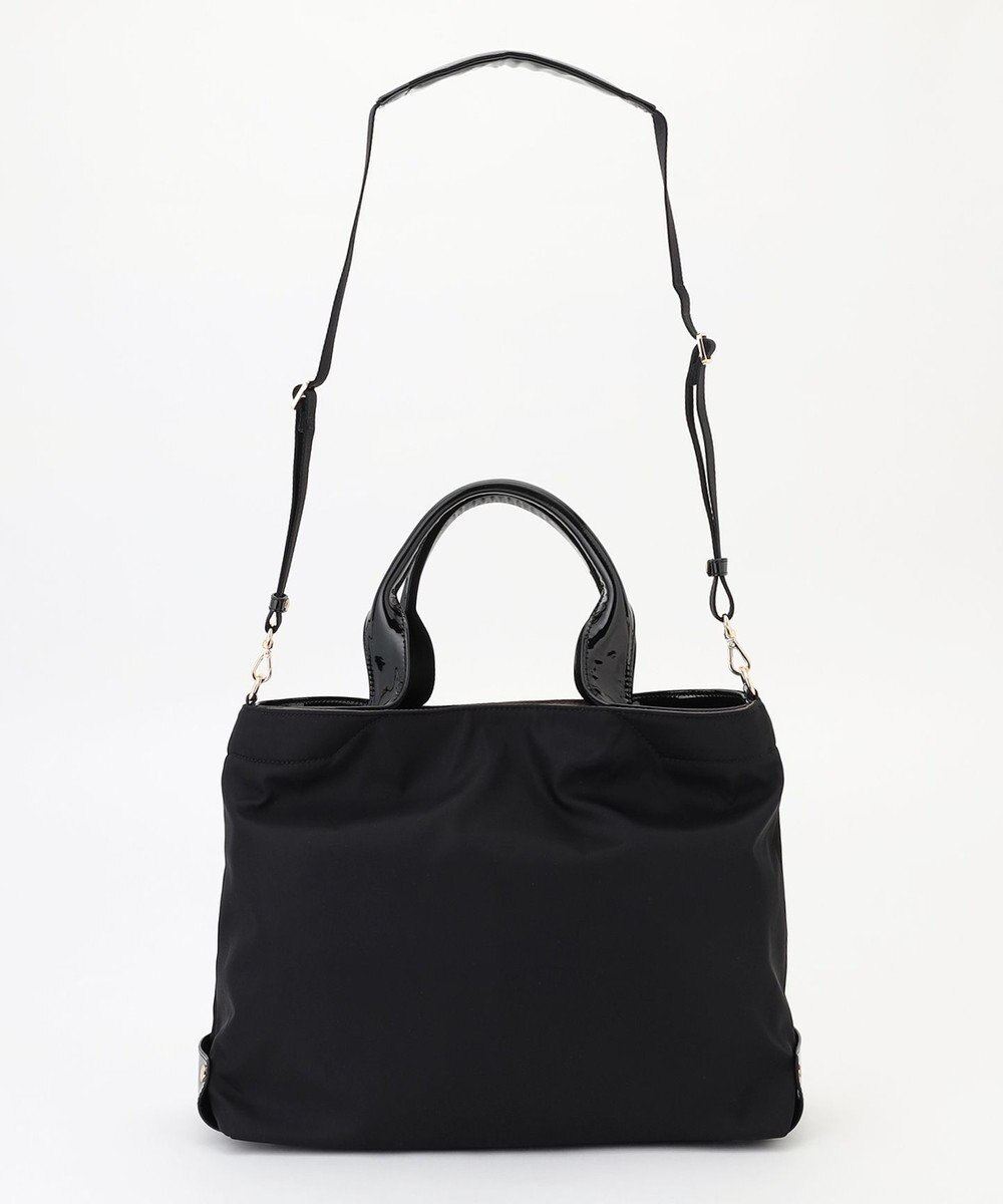 LA BAGAGERIE ツイルナイロン×エナメル 2WAYトートバッグ Mサイズ 